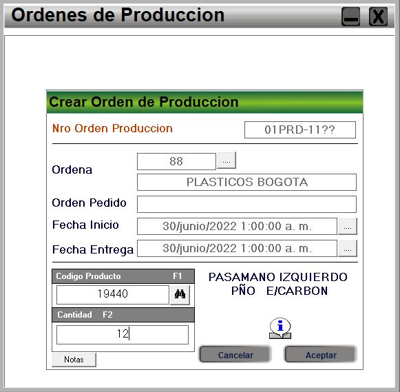 Software de Inventarios - Que es una orden de produccion