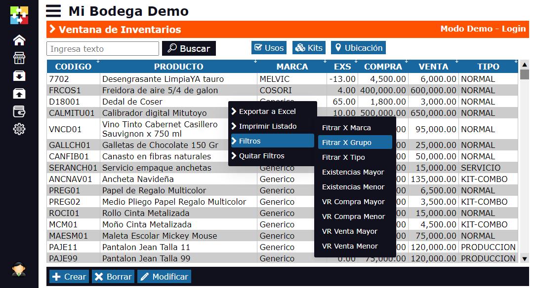 Software de Inventarios Online