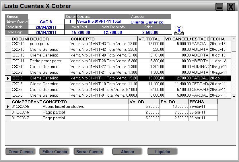 Software de Inventarios - Como imprimo una lista de cuentas por cobrar