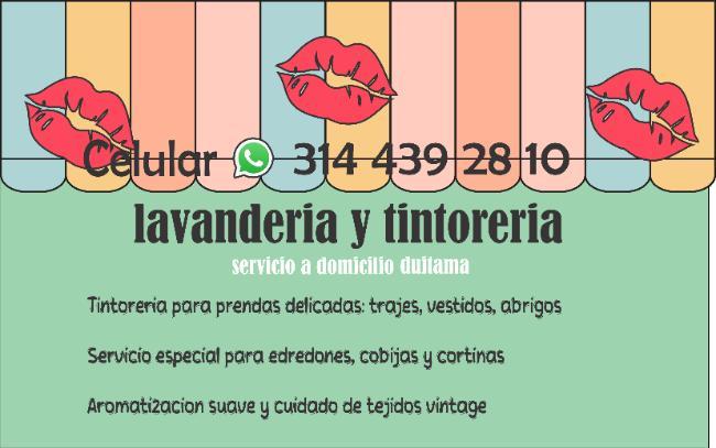 servicio :LAVANDERIA Y TINTORERIA DUITAMA 