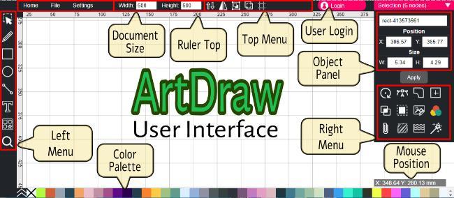 SVG Editor User interface