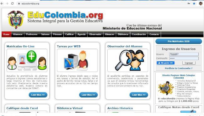 Como Ingresar a la plataforma eduColombia